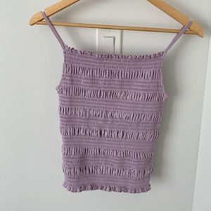 H&M Purple ribbed tank